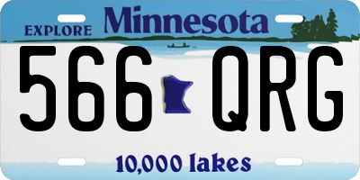 MN license plate 566QRG