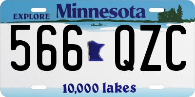 MN license plate 566QZC