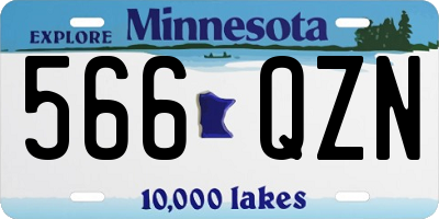 MN license plate 566QZN