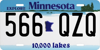 MN license plate 566QZQ