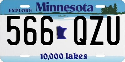 MN license plate 566QZU