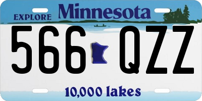 MN license plate 566QZZ