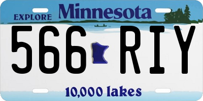 MN license plate 566RIY