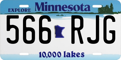 MN license plate 566RJG