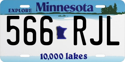 MN license plate 566RJL