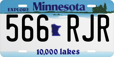 MN license plate 566RJR