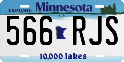 MN license plate 566RJS