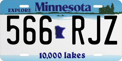 MN license plate 566RJZ
