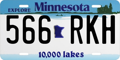 MN license plate 566RKH