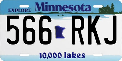 MN license plate 566RKJ
