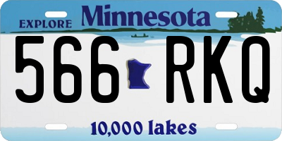 MN license plate 566RKQ