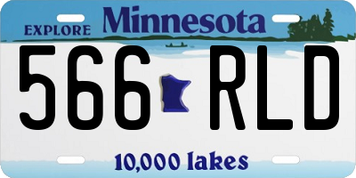MN license plate 566RLD