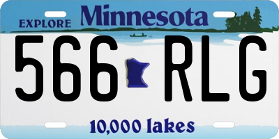 MN license plate 566RLG