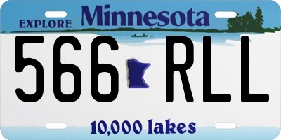 MN license plate 566RLL