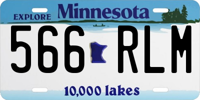 MN license plate 566RLM