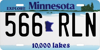 MN license plate 566RLN