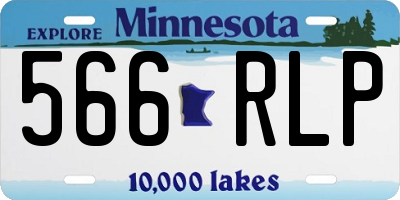 MN license plate 566RLP