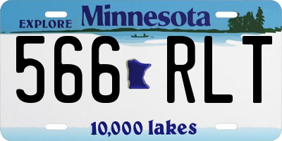MN license plate 566RLT