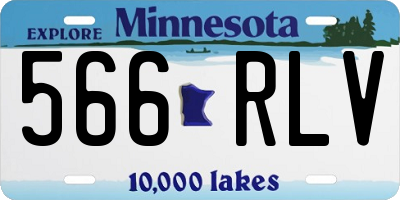 MN license plate 566RLV