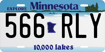 MN license plate 566RLY