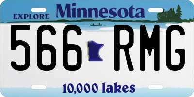 MN license plate 566RMG