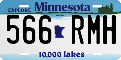 MN license plate 566RMH