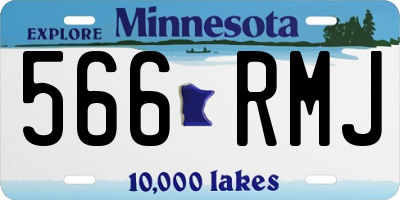 MN license plate 566RMJ