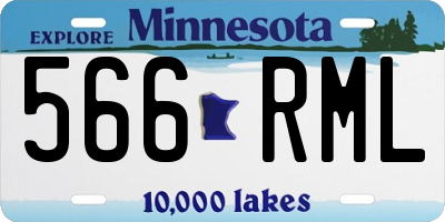 MN license plate 566RML
