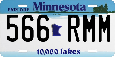 MN license plate 566RMM