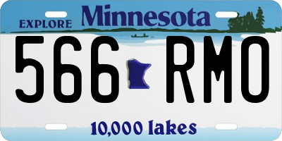 MN license plate 566RMO