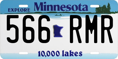 MN license plate 566RMR