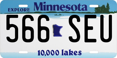MN license plate 566SEU