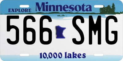MN license plate 566SMG