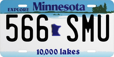 MN license plate 566SMU