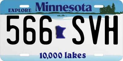 MN license plate 566SVH