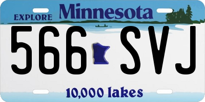 MN license plate 566SVJ