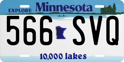 MN license plate 566SVQ