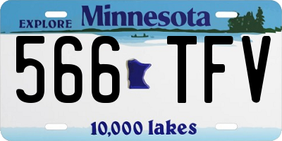 MN license plate 566TFV