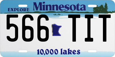 MN license plate 566TIT