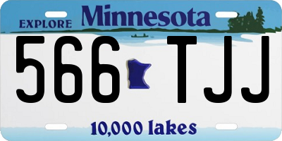 MN license plate 566TJJ