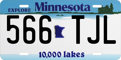 MN license plate 566TJL