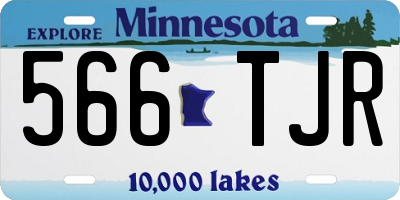 MN license plate 566TJR