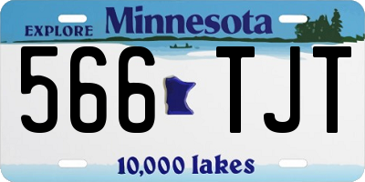 MN license plate 566TJT