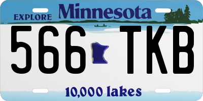MN license plate 566TKB