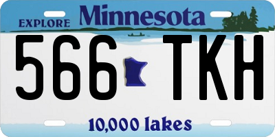 MN license plate 566TKH