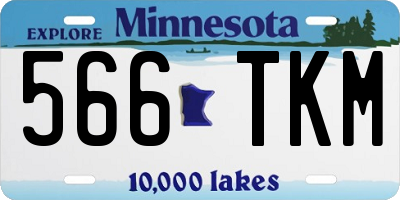 MN license plate 566TKM