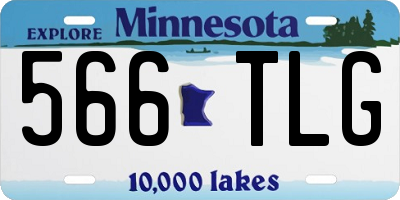 MN license plate 566TLG