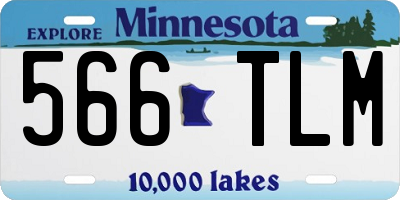 MN license plate 566TLM