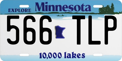 MN license plate 566TLP
