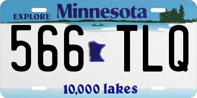 MN license plate 566TLQ